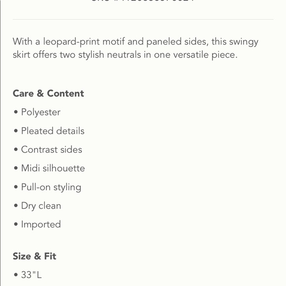 Riley Leopard Midi Skirt from Anthropologie - Picture 3 of 8